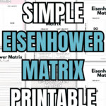 21 Simple Eisenhower Matrix Printable Templates | SaturdayGift