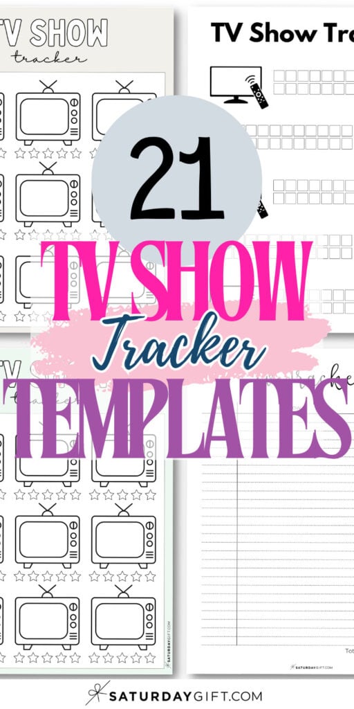 21 TV Show Tracker Templates | SaturdayGift