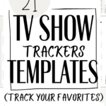 21 TV Show Trackers Templates | SaturdayGift