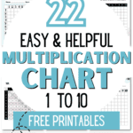 22 Easy & Helpful Multiplication Chart 1-10 Free Printables - Master Multipllication | SaturdayGift