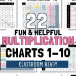 22 Fun & Helpful Multiplication Charts 1-10 - Classroom Ready | SaturdayGift