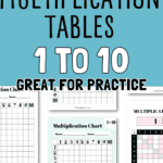 22 Multiplication Tables 1 to 10 - Great for Practice | SaturdayGift