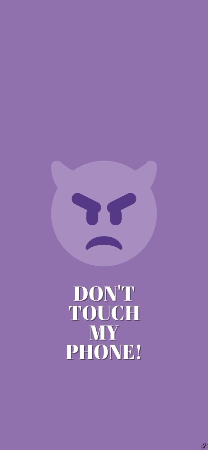 Don't Touch My Phone Wallpaper - 25 Super Cute Backgrounds for iPhone