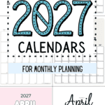 23 April 2027 Calendars for Monthly Planning | SaturdayGift