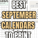 23 Best September Calendars to Print and Use