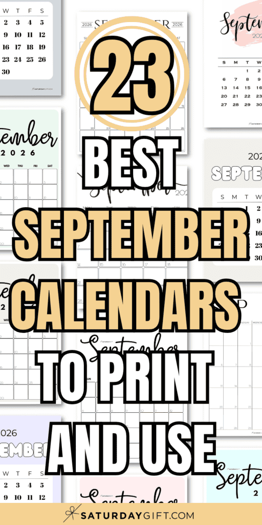 23 Best September Calendars to Print and Use