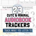 23 Cute & Minimal Audiobook Trackers | SaturdayGift