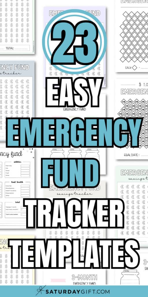 23 Easy Emergency Fund Tracker Templates | SaturdayGift