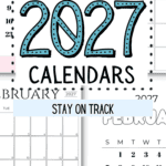 23 February 2027 Calendars - Stay on Track | SaturdayGift