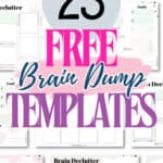 23 Free Brain Dump Templates | SaturdayGift