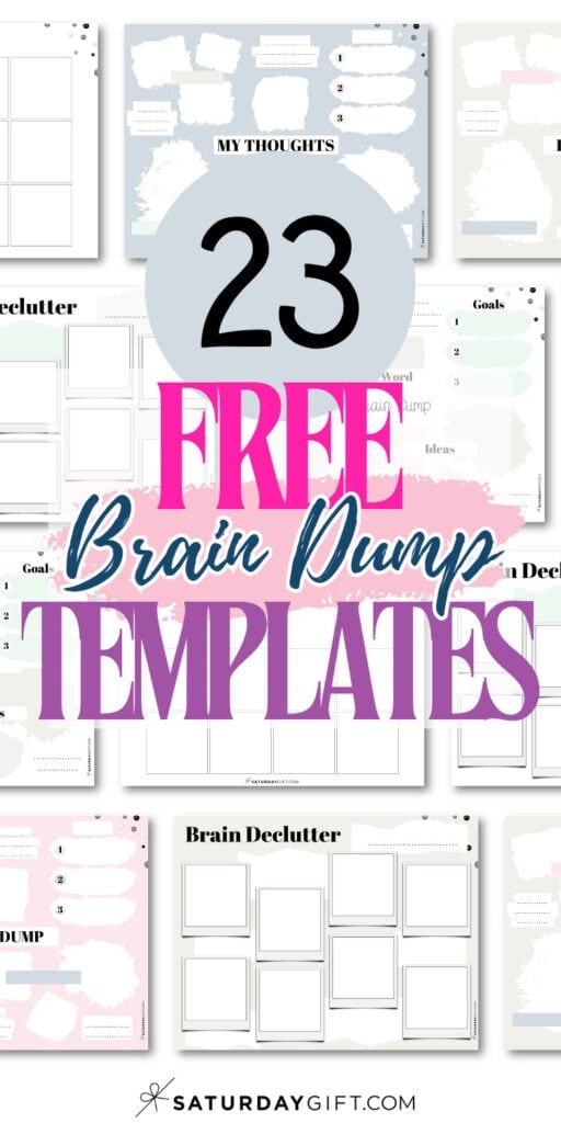 23 Free Brain Dump Templates | SaturdayGift