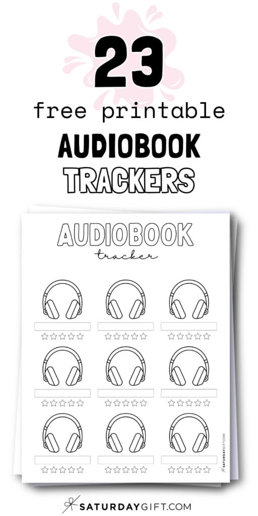 23 Free Printable Audiobook Trackers | SaturdayGift