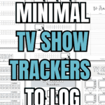 23 Minimal TV Show Trackers to Log & Enjoy | SaturdayGift