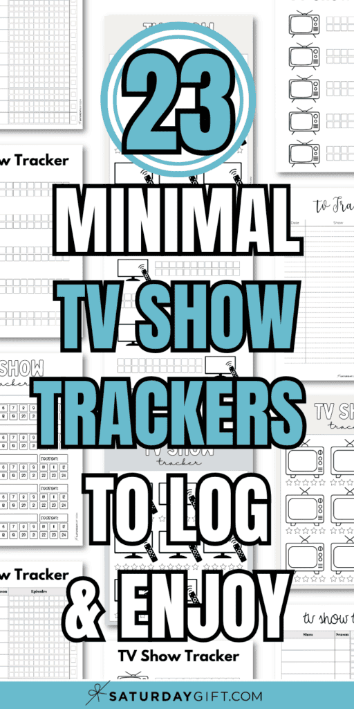 23 Minimal TV Show Trackers to Log & Enjoy | SaturdayGift