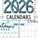 23 October 2026 Calendars | SaturdayGift