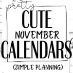 23 Pretty Cute November Calendars | SaturdayGift