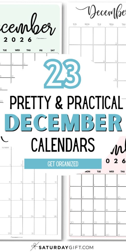 23 Pretty & Practical December Calendars | SaturdayGift