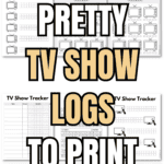 23 Pretty TV Show Logs to Print & Use | SaturdayGift