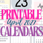 23 Printable April 2027 Calendars | SaturdayGift