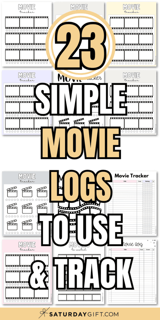 23 Simple Movie Logs to Use & Track | SaturdayGift