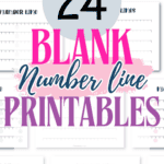 24 Blank Number Line Printables | SaturdayGift