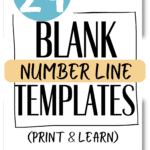 24 Blank Number Line Templates - Print & Learn | SaturdayGift