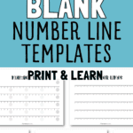 24 Blank Number Line Templates - Print & Learn | SaturdayGift (2)