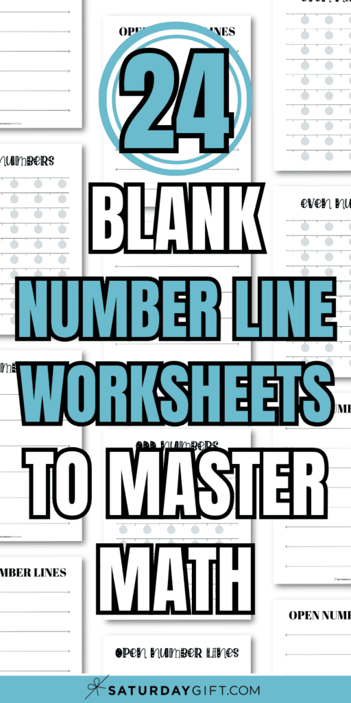 24 Blank Number Line Worksheets to Master Math | SaturdayGift