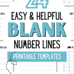 24 Easy & Helpful Blank Number Lines Printable Templates - Make Learning Fun | SaturdayGift