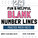24 Fun & Helpful Blank Number Lines - Practice Math Facts | SaturdayGift