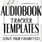 25 Audiobook Tracker Templates | SaturdayGift