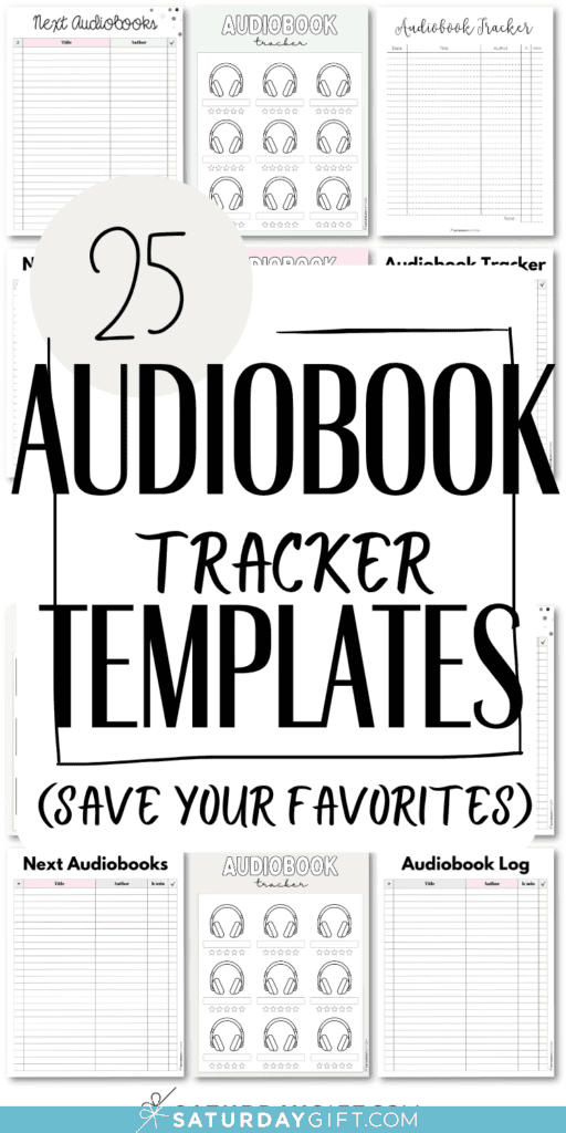 25 Audiobook Tracker Templates | SaturdayGift