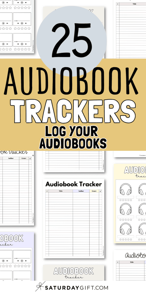 25 Audiobook Trackers | SaturdayGift