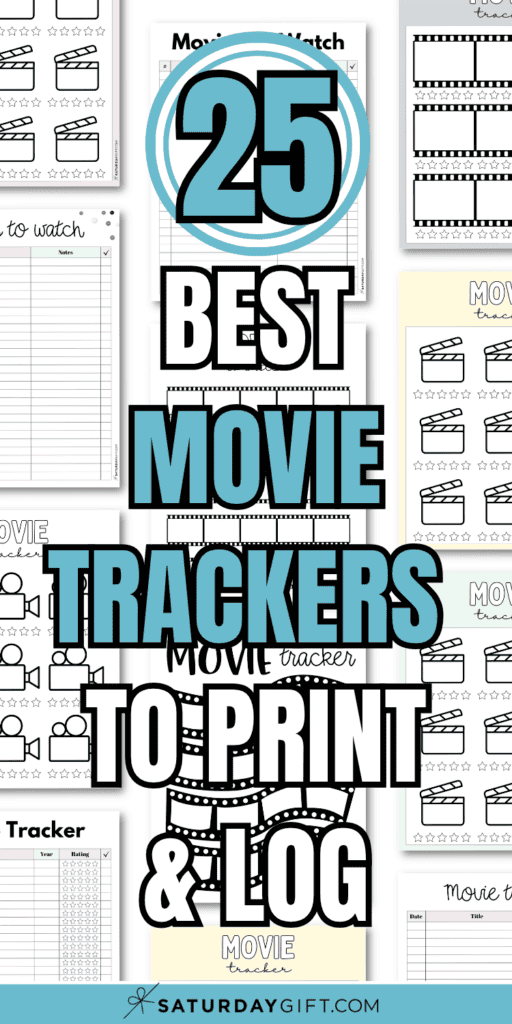 25 Best Movie Trackers to Print & Log | SaturdayGift