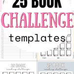 25 Book Challenge Templates - Track Every Book| SaturdayGift