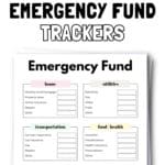 25 Free Printable Emergency Fund Trackers | SaturdayGift
