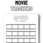 25 Free Printable Movie Trackers | SaturdayGift