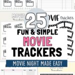 25 Fun & Simple Movie Trackers | SaturdayGift