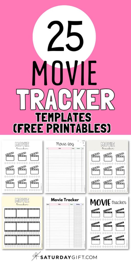 25 Movie Tracker Templates | SaturdayGift
