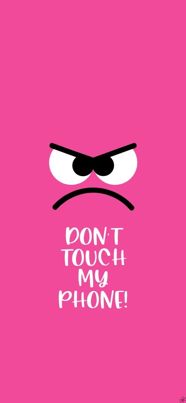 Don't Touch My Phone Wallpaper - 25 Super Cute Backgrounds for iPhone