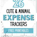 26 Cute and Minimal Expense Trackers | SaturdayGift