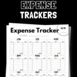 26 Printable Expense Trackers | SaturdayGift