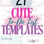 27 Cute To-Do List Templates | SaturdayGift