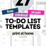 27 Free and Minimal To-Do List Templates | SaturdayGift