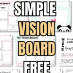 27 Simple Vision Board Free Printables | SaturdayGift