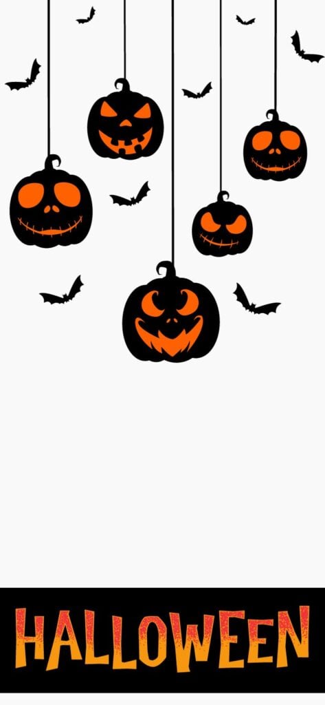 27. Halloween pumpkins background for phone | SaturdayGift