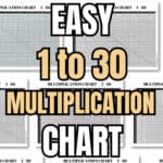 3 Easy 1 to 30 Multiplication Chart Templates | SaturdayGift