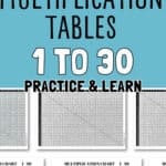 3 Multiplication Tables 1 to 30 - Practice & Learn | SaturdayGift