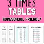 3 Times Tables - Homeschool Friendly | SaturdayGift