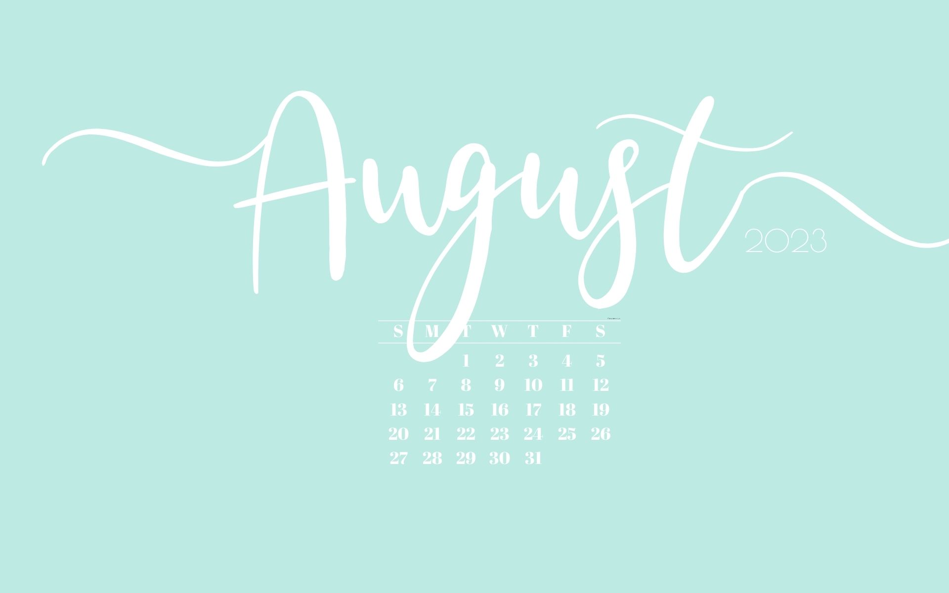 August Desktop Wallpaper - 21 Cute & Free August 2023 Calendar Backgrounds